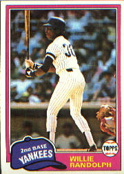 1981 Topps Baseball Cards      060      Willie Randolph